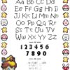 peach cross stitch