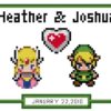 Link & Zelda Anniversary Cross Stitch Pattern