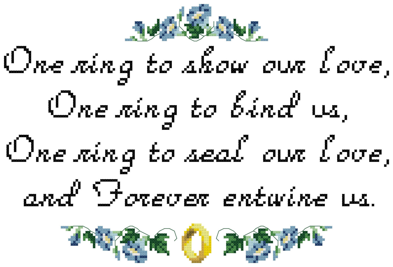 Lord Of The Rings Cross Stitch Pattern / Hobbit PDF Cross St