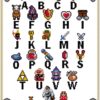 Zelda Alphabet Sampler Cross Stitch Pattern