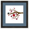 Bird on Cherry Dot Branch Cross Stitch Pattern - Image 5