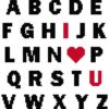 I heart u abc