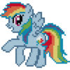 Rainbow Dash Cross Stitch Pattern